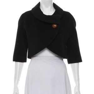 Smythe les vestes wool and alpaca blend crop bolero  jacket size 8